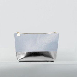 Christen Maxwell Bermuda/Silver Luxe Mini Cosmetic Bag